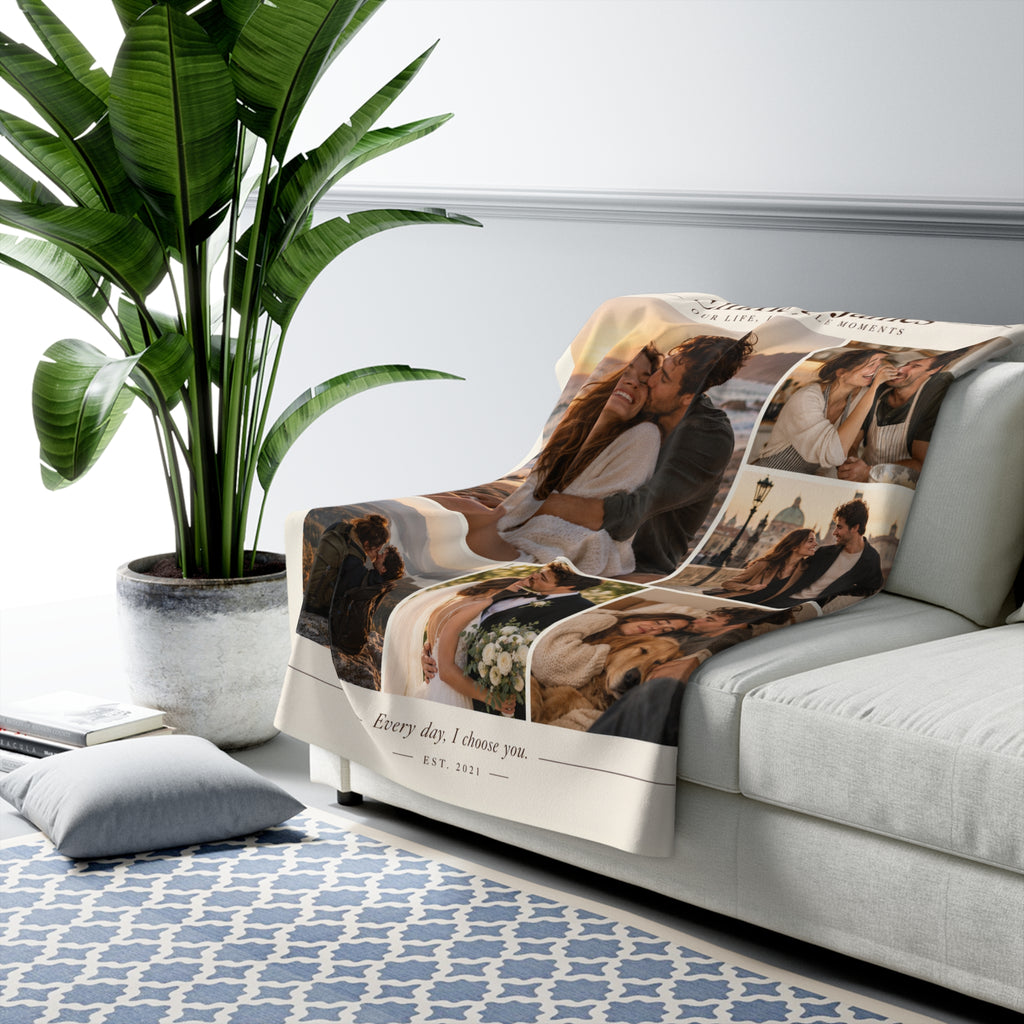 The Keepsake Blanket | Personalized Photo Sherpa